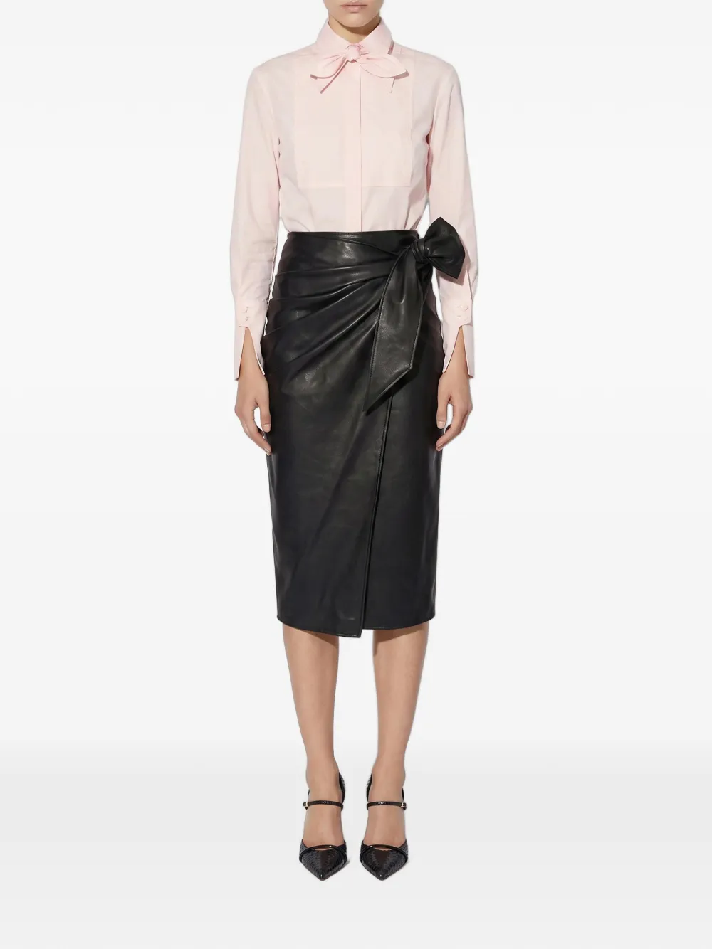 Elisabetta Franchi Rok met riem Zwart