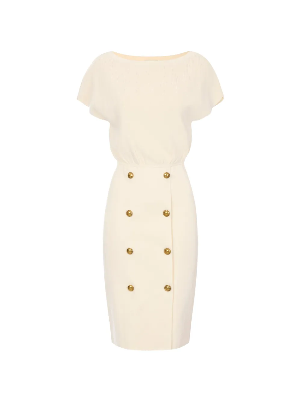 Elisabetta Franchi knit dress with jewel buttons