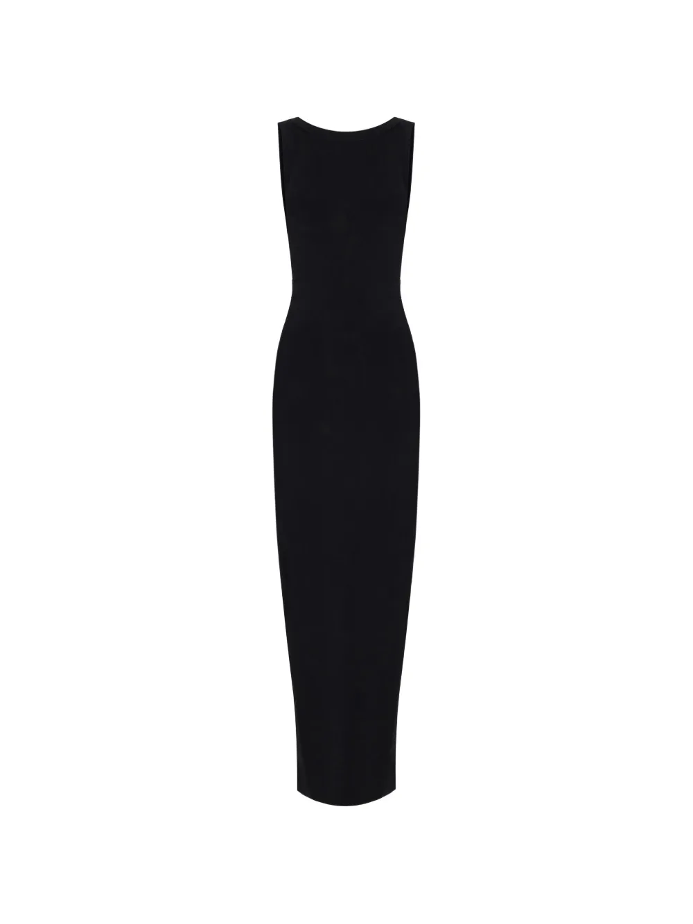 Elisabetta Franchi Red Carpet dress in shiny viscose fabric with charms - Nero