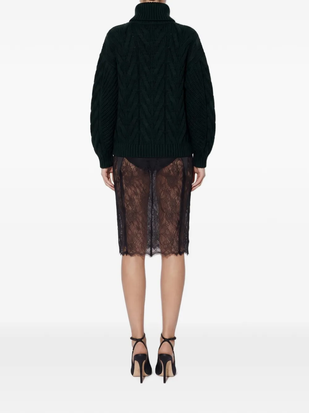 Elisabetta Franchi Gebreide pullover Zwart