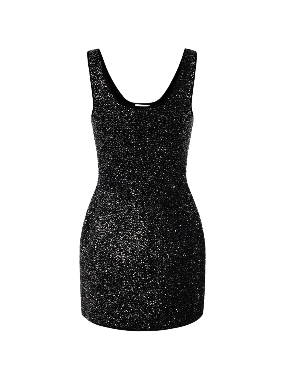 Elisabetta Franchi knit mini dress with sequins - Nero