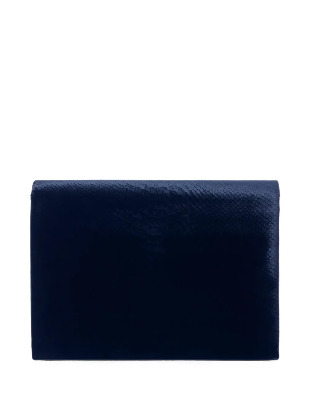 Elisabetta Franchi Fluwelen schoudertas met krokodillen-print Blauw