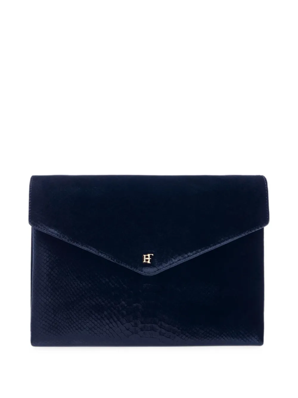 Elisabetta Franchi over-the-shoulder bag made from velvet with a crocodile print texture - women - Viscose/Cupro/Cotton/Polyester/Patent Calf Lea...