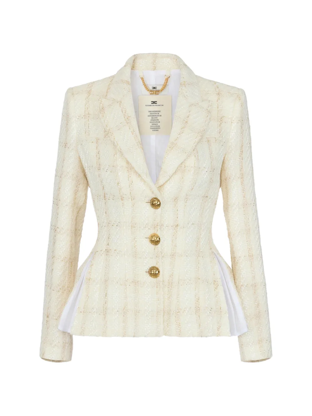 Elisabetta Franchi tweed jacket - Toni neutri