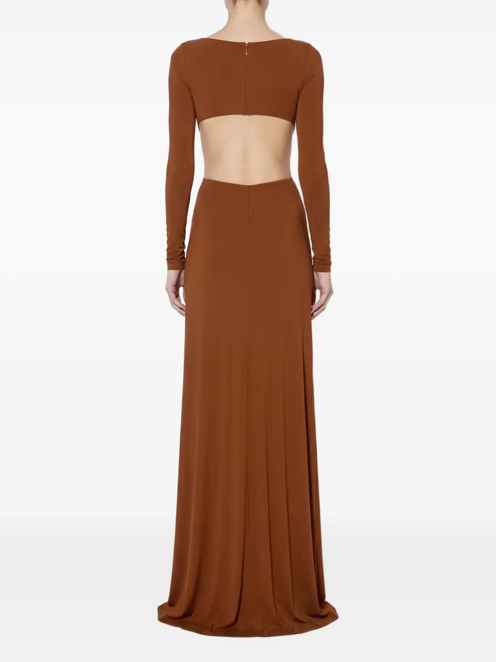 Elisabetta Franchi Jurk van jersey met uitgesneden details Bruin