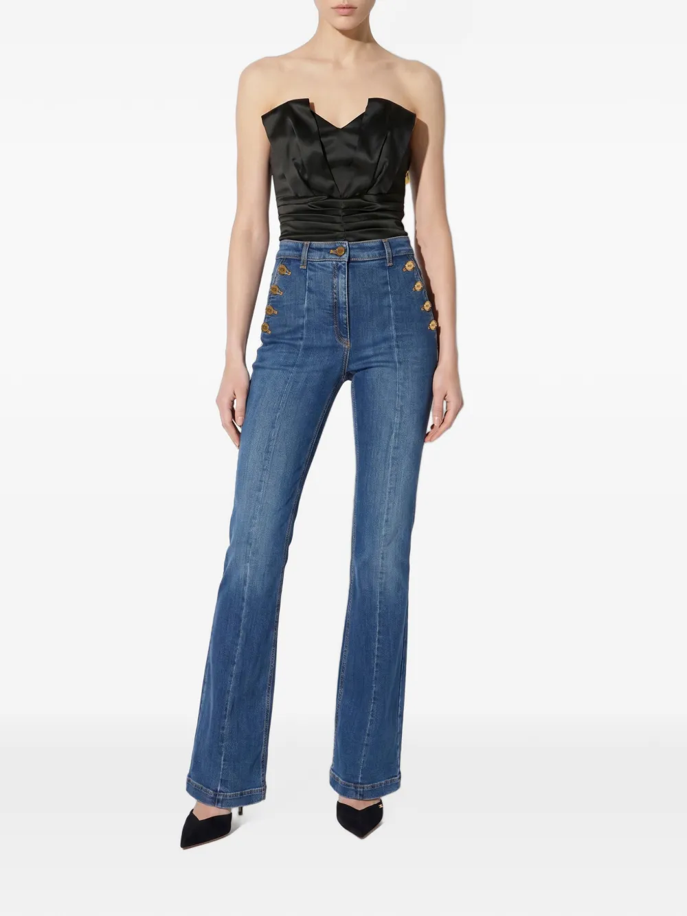 Elisabetta Franchi Gazar top Zwart
