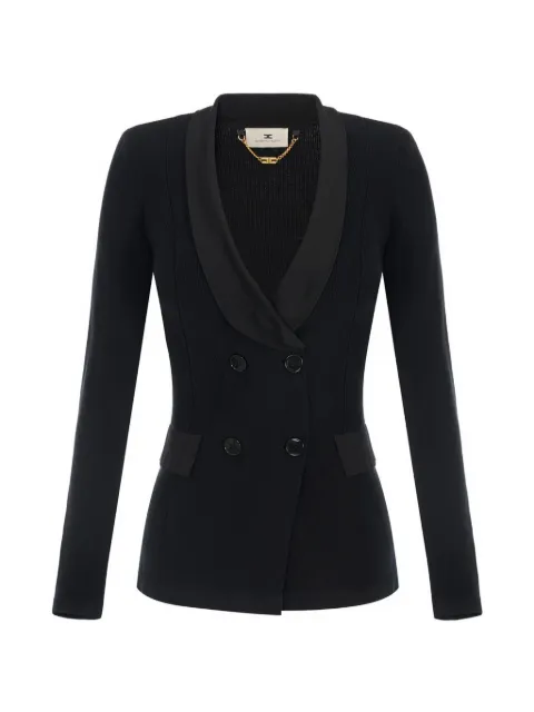 Elisabetta Franchi knit jacket with shiny viscose details