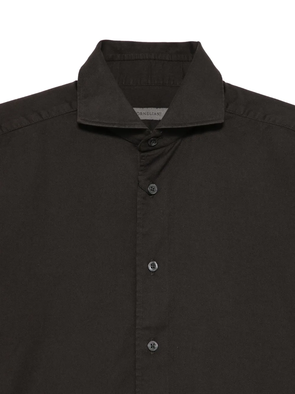 Corneliani Overhemd met brede kraag Bruin