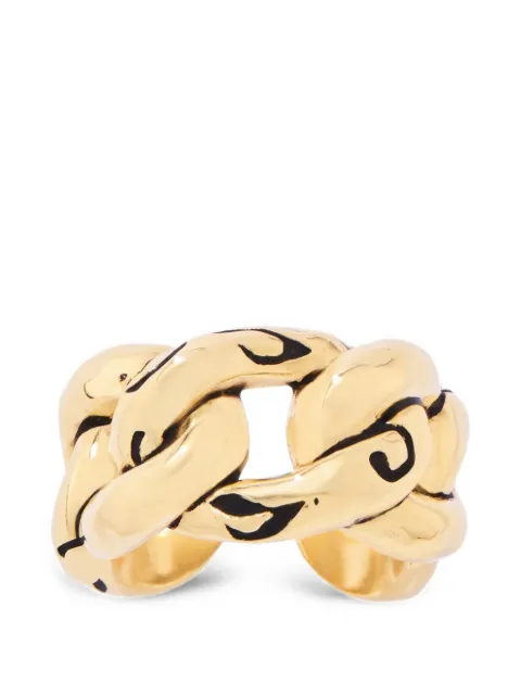 Aurelie Bidermann Imbali leopard-print ring