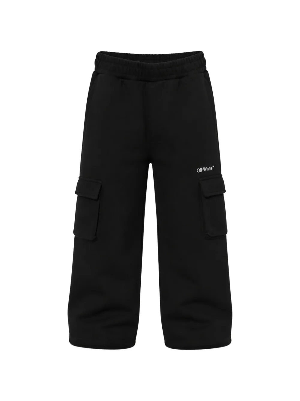 Off-White Kids logo-print cargo pants - Nero