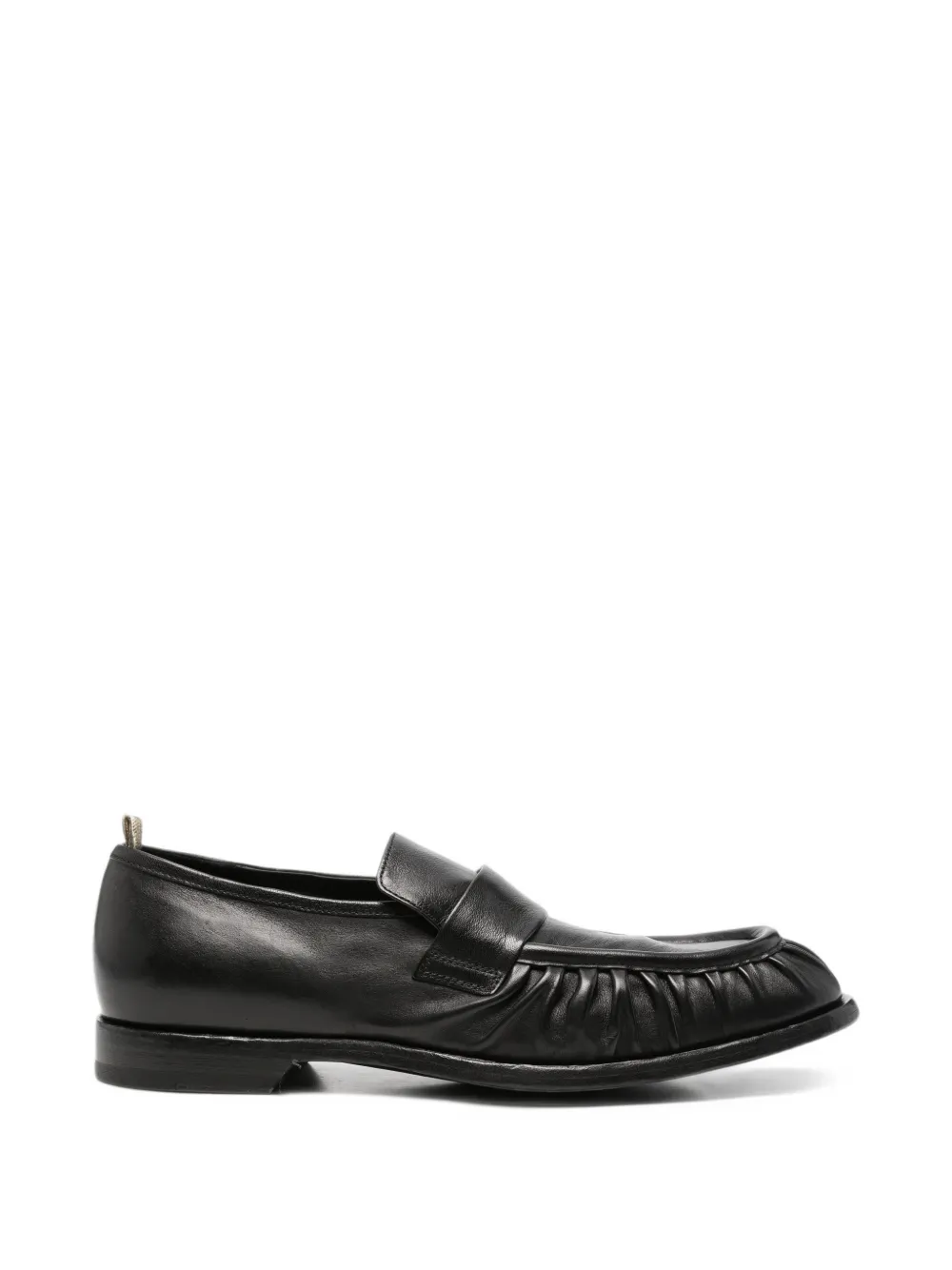 Officine Creative Sound 008 ruched leather loafers - Noir Officine Creative Sound 008 ruched leather loafers - Noir