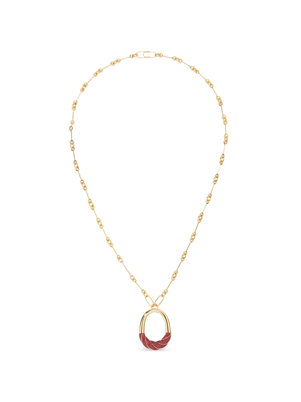 Aurelie Bidermann Diana oval-pendent necklace