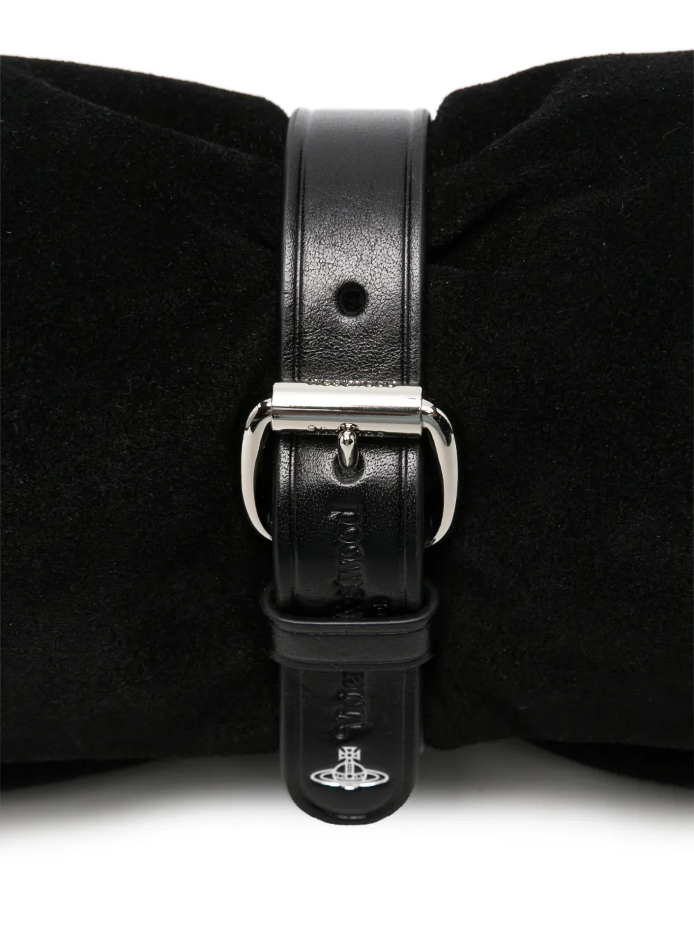 Vivienne Westwood Hazel Treasure clutch met gespdetail Zwart