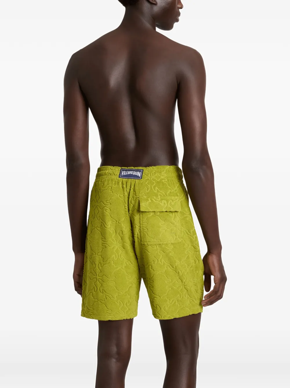 Vilebrequin Badstof shorts met jacquard Groen