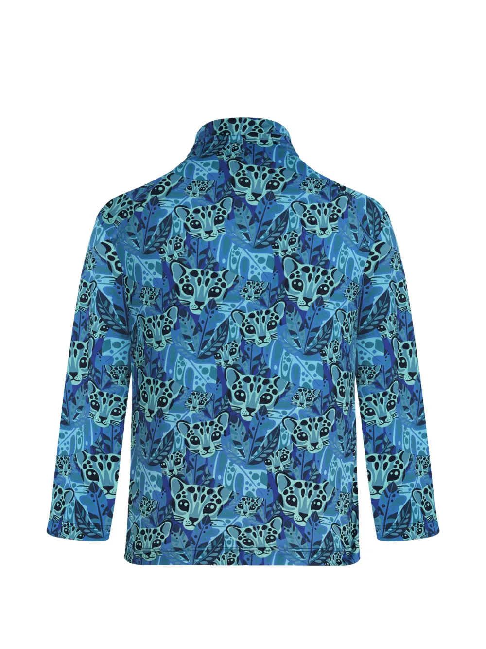 Vilebrequin Kids Sweater met tijger-print en rits Blauw