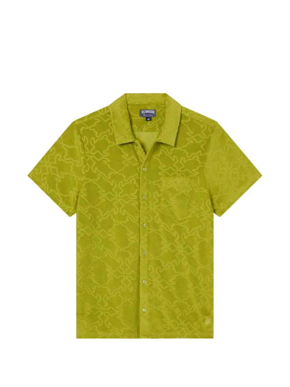 Vilebrequin Turtles Net jacquard bowling shirt