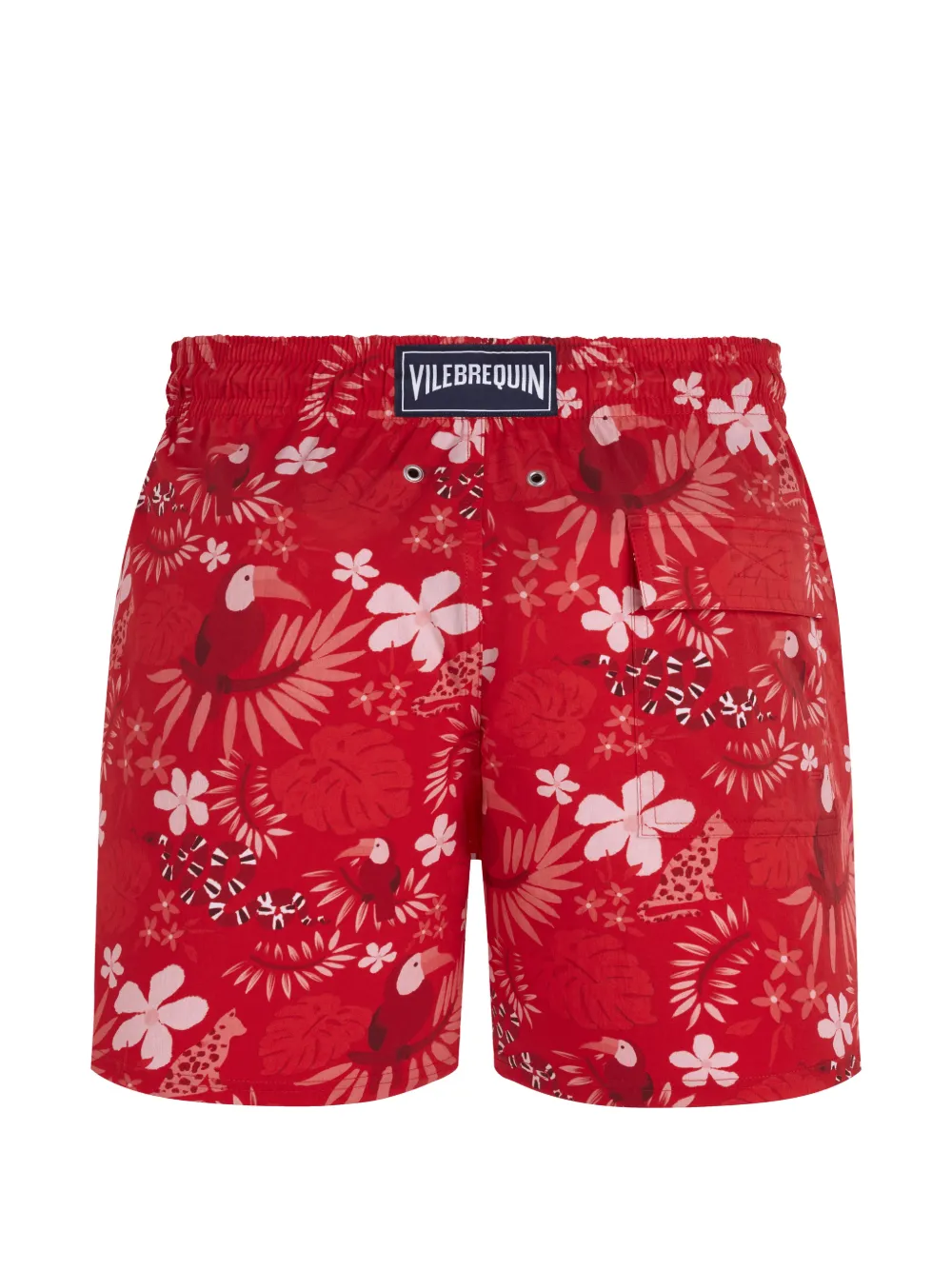 Vilebrequin Zwembroek met print Rood