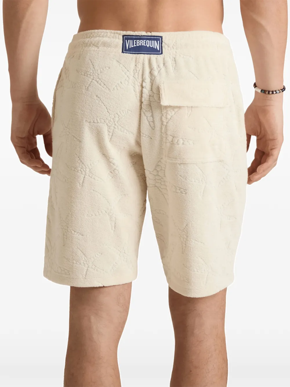 Vilebrequin Starlettes Jacquard badstof Bermuda shorts Beige
