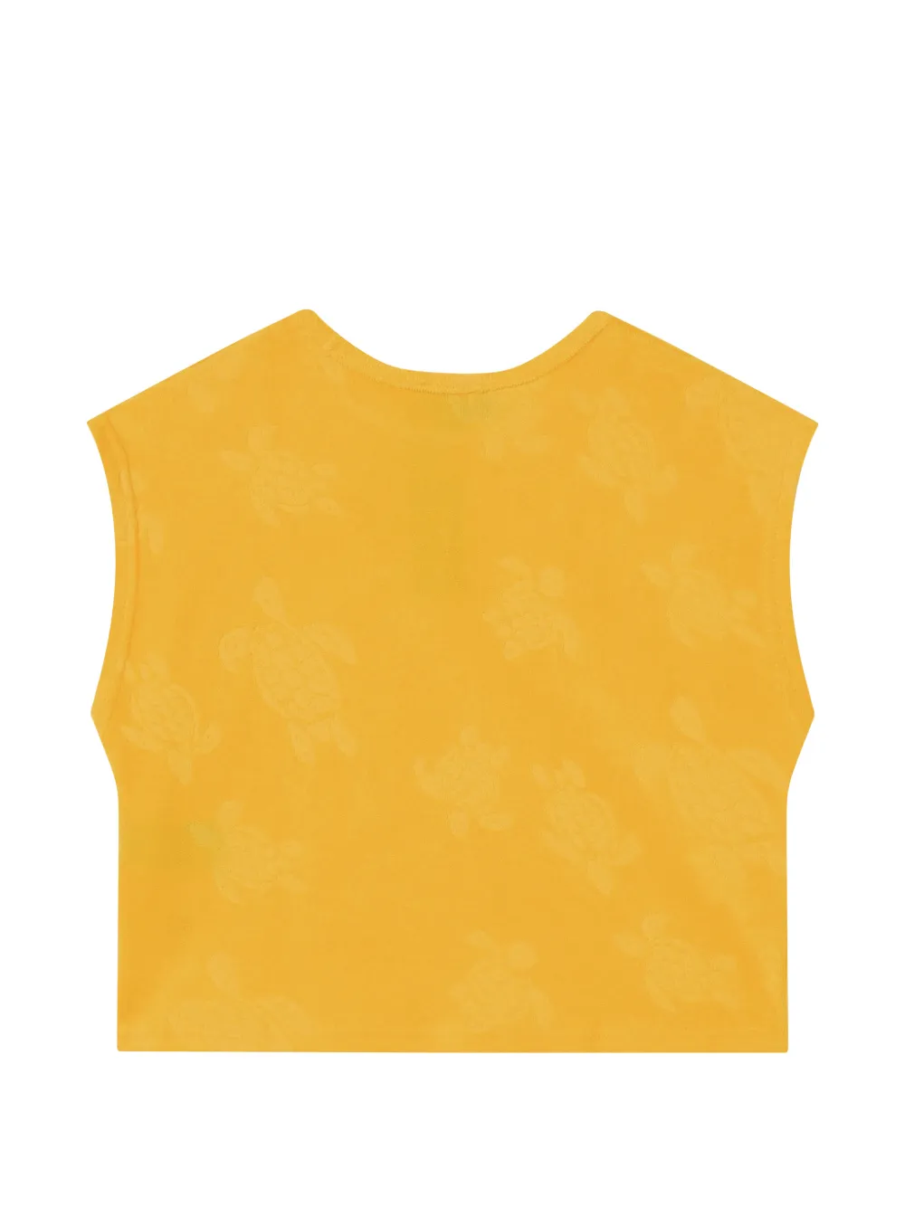 Vilebrequin Kids Badstof T-shirt met jacquard Geel
