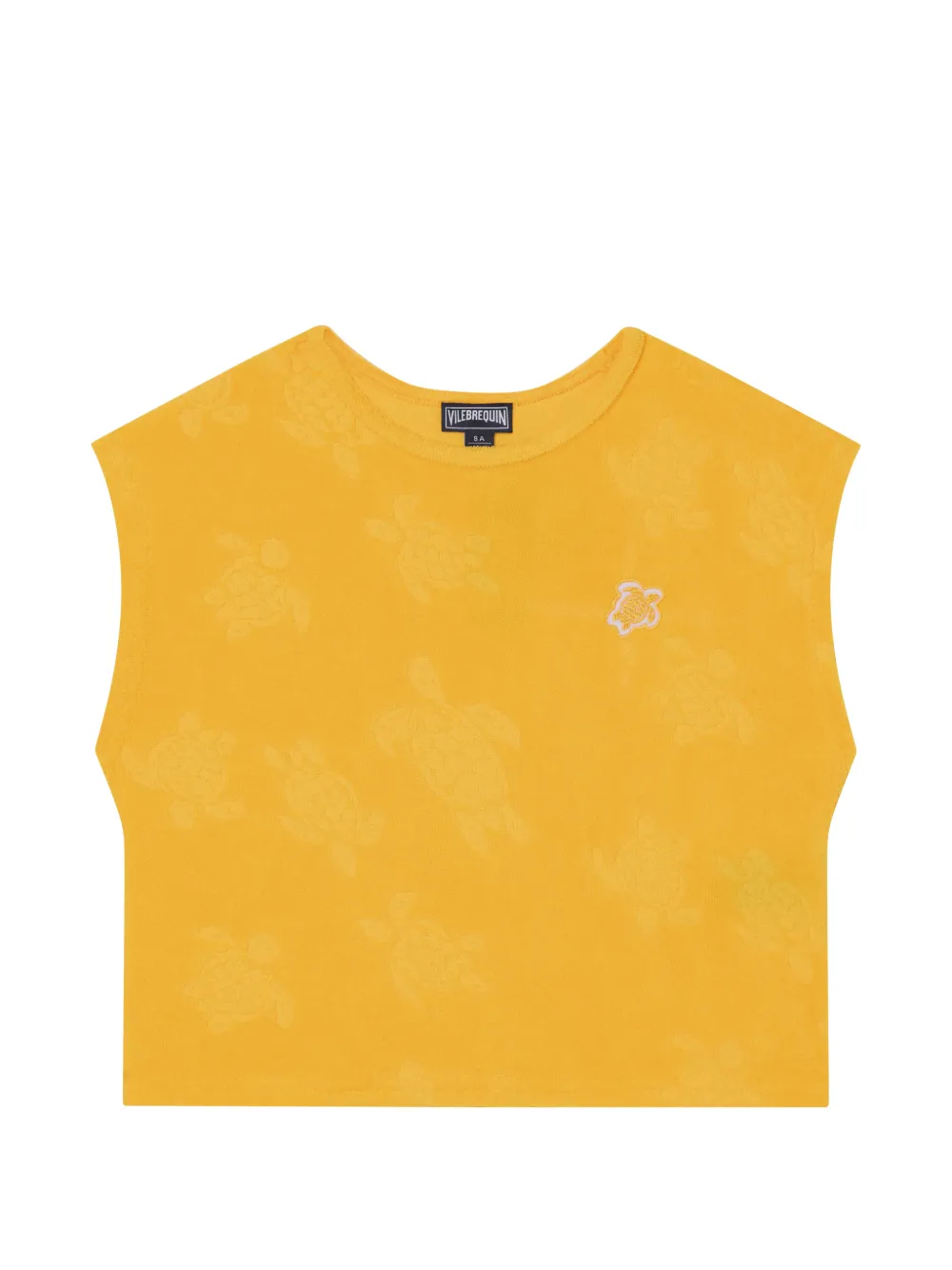 Vilebrequin Kids t-shirt en jacquard molletonné - Jaune Vilebrequin Kids t-shirt en jacquard molletonné - Jaune