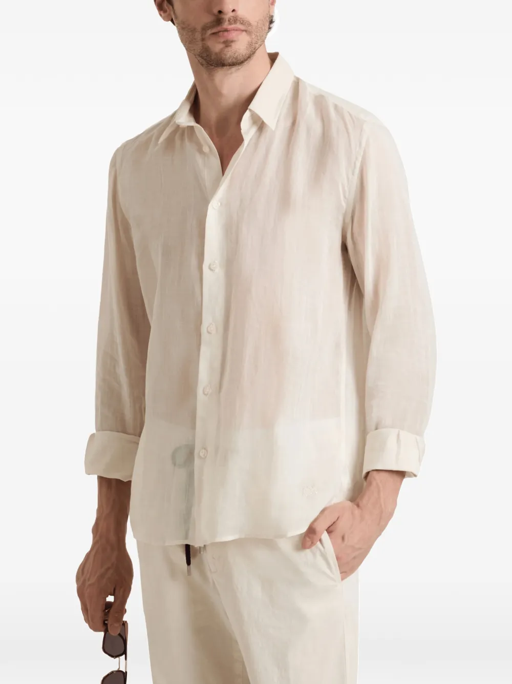 Vilebrequin Gestreept shirt Wit