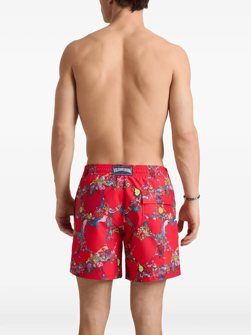 Vilebrequin Amor zwembroek met grafische print Rood