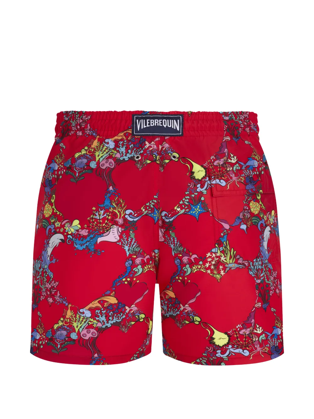 Vilebrequin Amor zwembroek met grafische print Rood