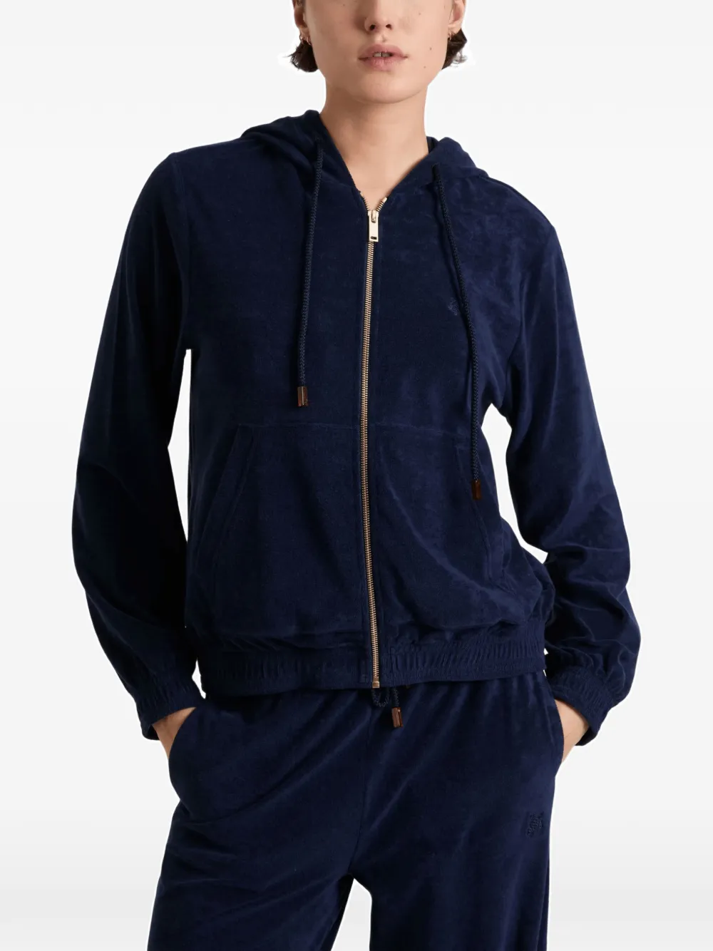 Vilebrequin Terry hoodie met rits Blauw