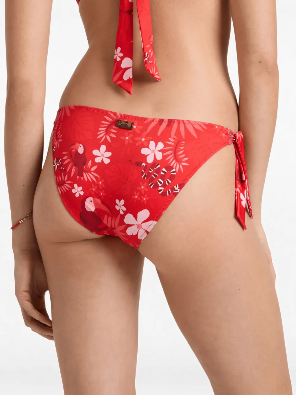 Vilebrequin Bikinislip met bloemenprint Rood