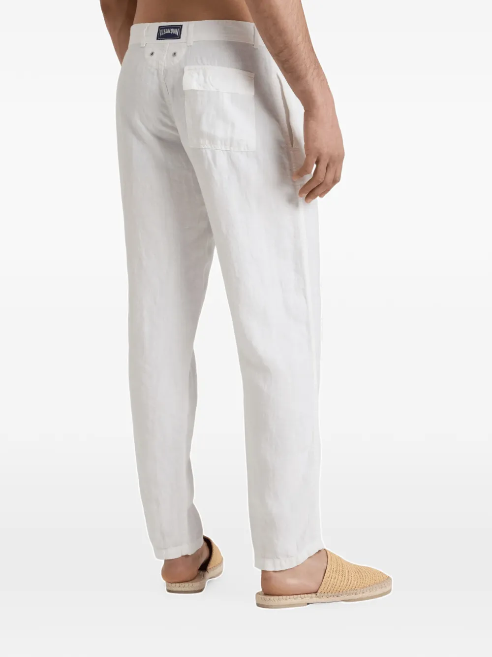 Vilebrequin Panache linnen broek met rechte pijpen Wit