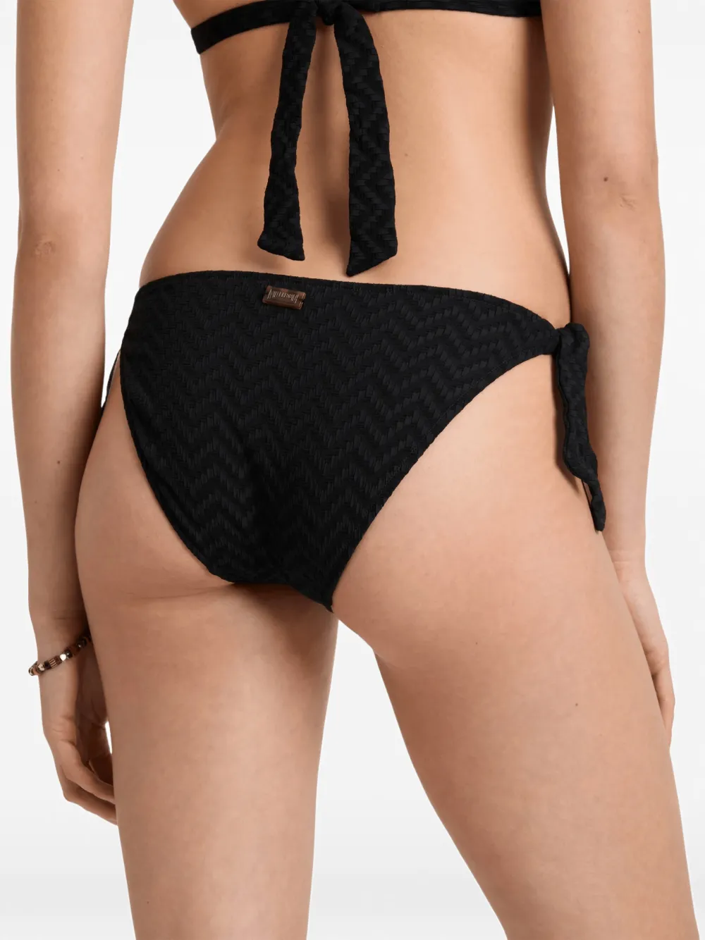 Vilebrequin Bikinislip met chevron-jacquard Zwart