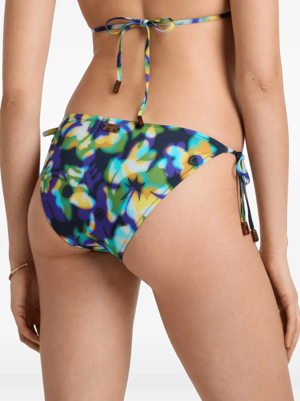 Vilebrequin floral-print side-tie bikini bottoms Blauw