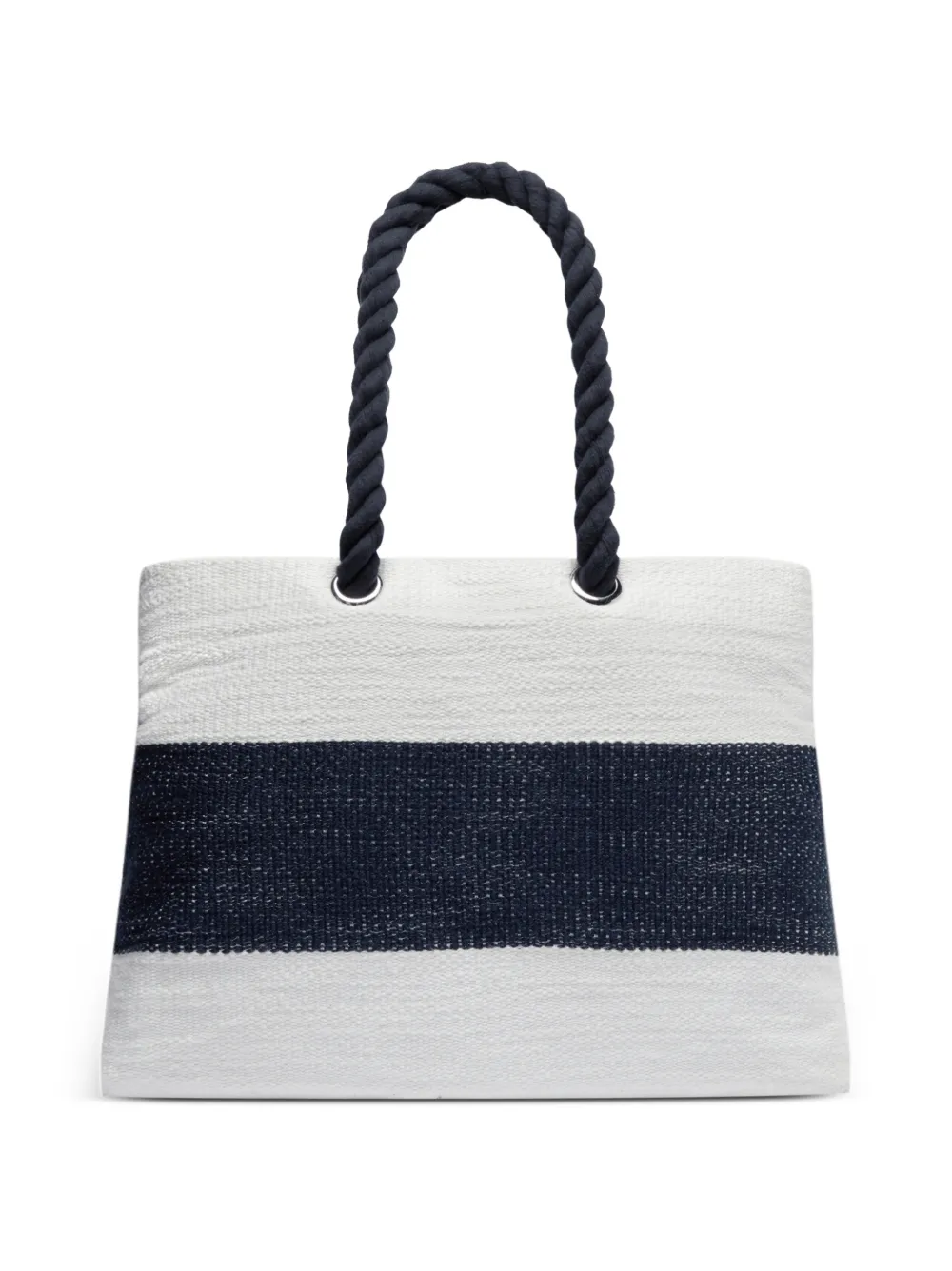 Vilebrequin Strandtas met handvat en logo-jacquard Wit