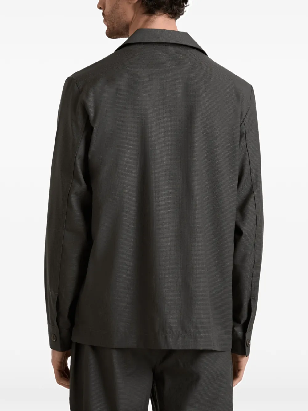 Vilebrequin Micro Carreaux shirtjack Groen