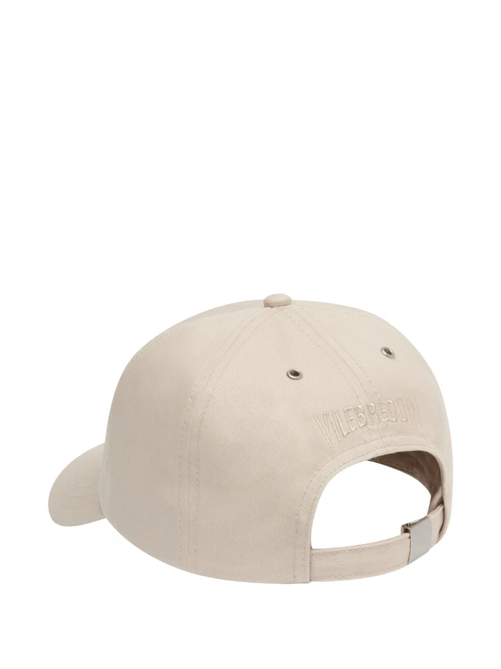 Vilebrequin Katoenen pet met geborduurde schildpad Beige