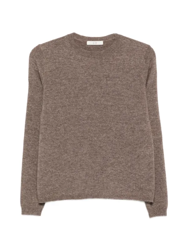 Co Crew-neck Long-sleeve Sweater in Brown