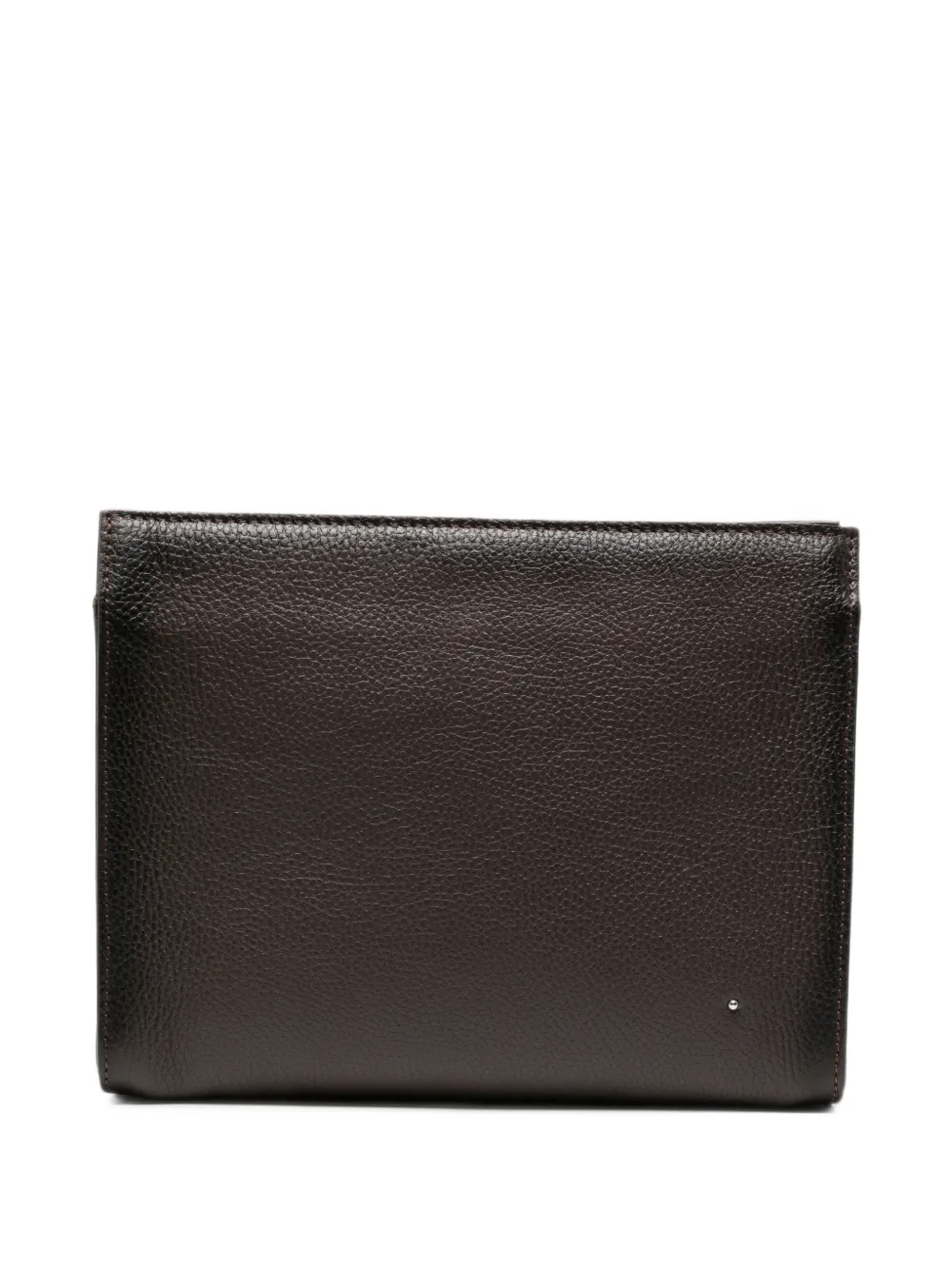 ALBERTO LUTI grained leather clutch bag
