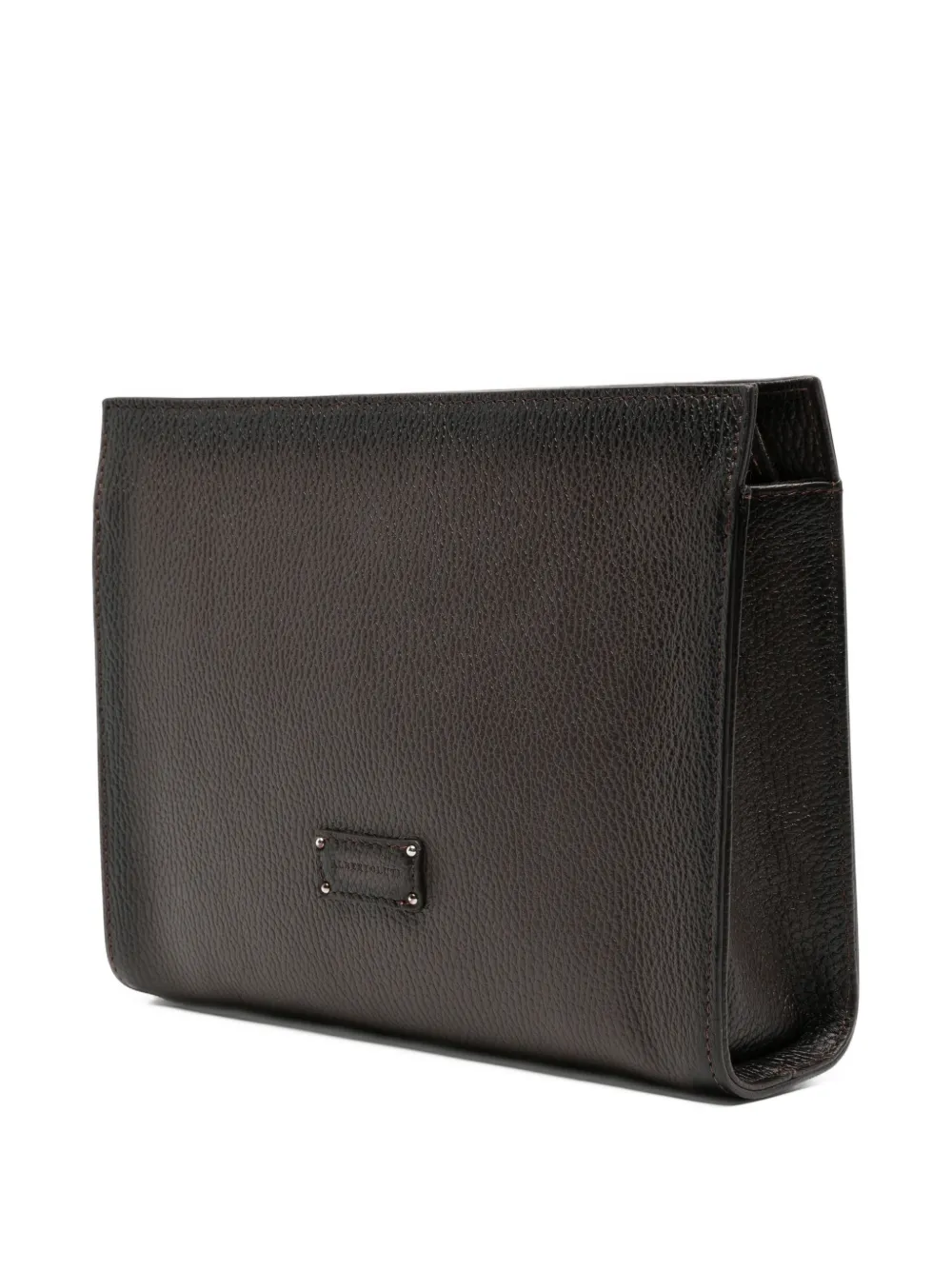 ALBERTO LUTI Leren clutch Bruin