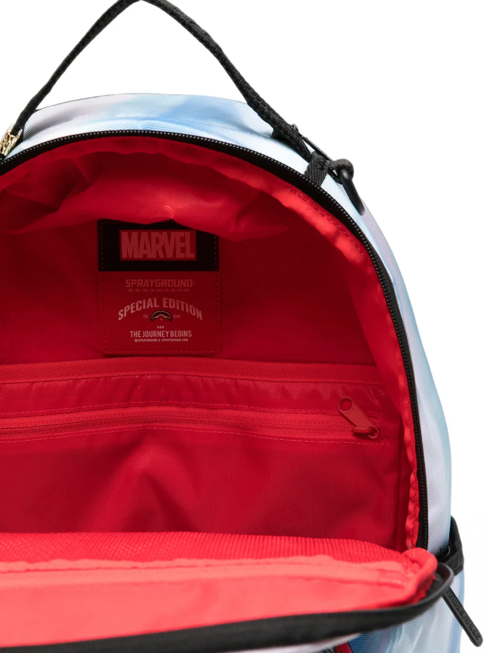sprayground kid x Marvel rugzak met print Blauw