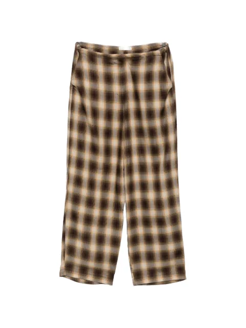 Co plaid-check drawstring-waist trousers