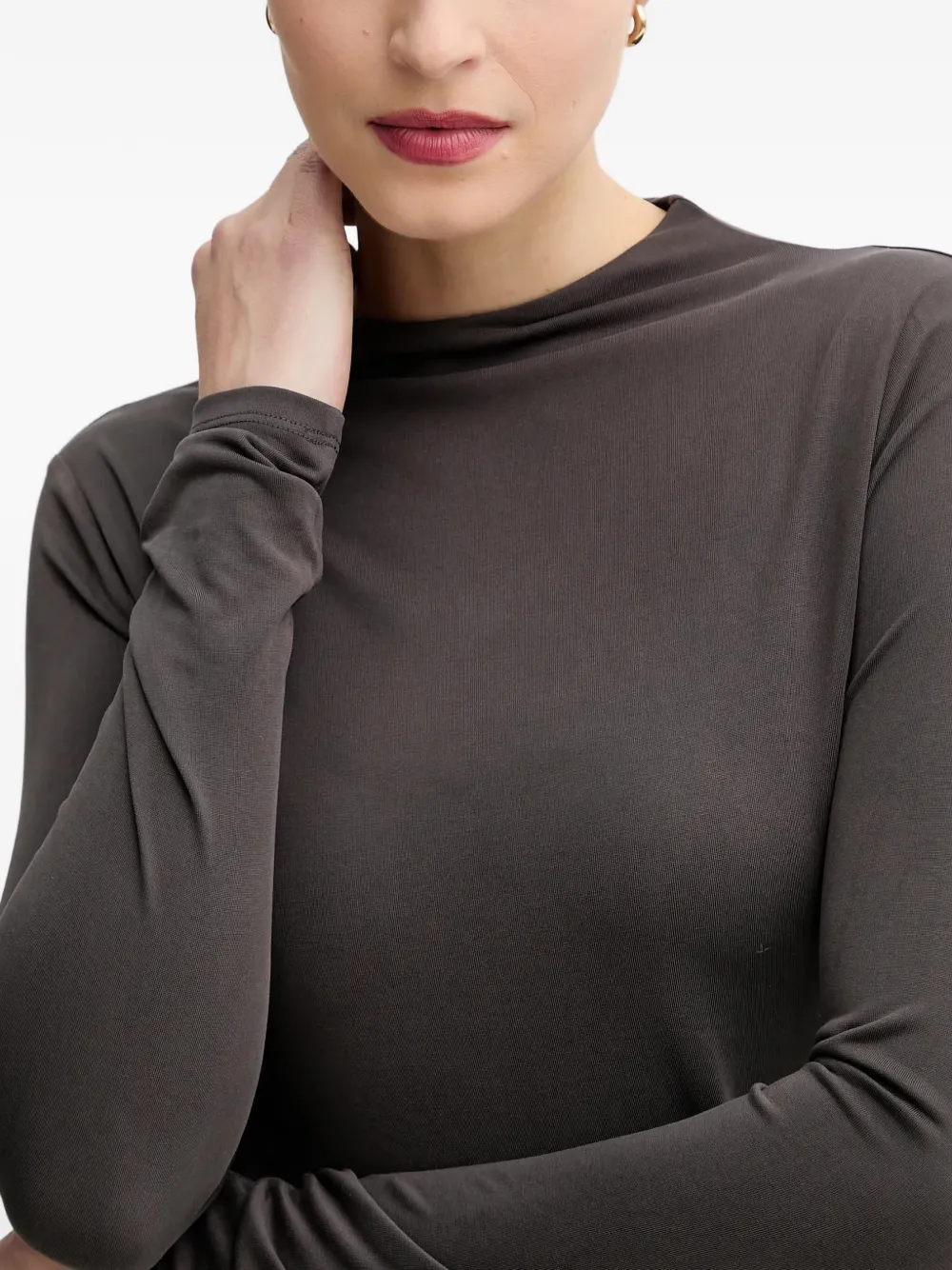 GUESS USA Elyana top met lange mouwen Bruin