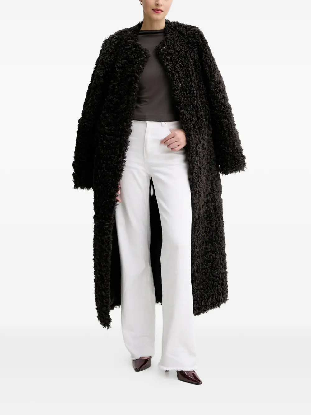 GUESS USA Elyana top met lange mouwen Bruin