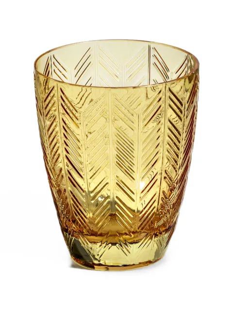 Missoni chevron-engraved glass