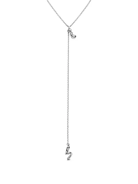 Maria Black Coil lariat necklace