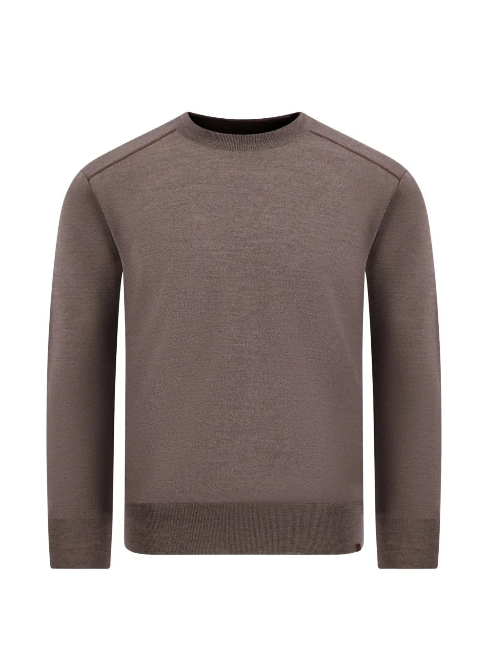 Paul & Shark suede-panel crew-neck sweater
