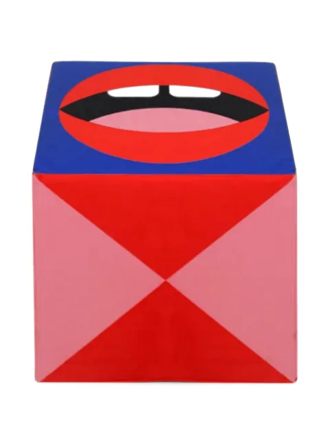 Qeeboo Mouth poef met grafische print