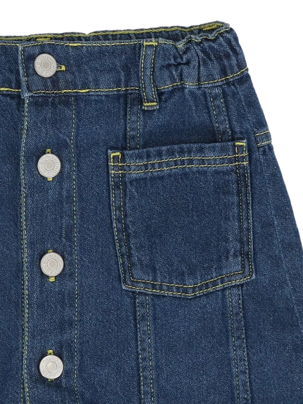Bobo Choses Rok met A-lijn en knoopsluiting Blauw