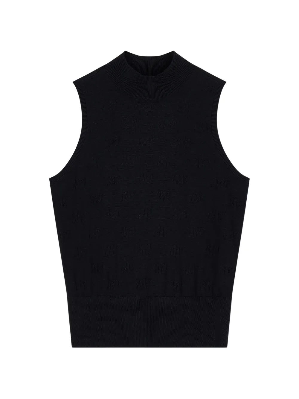 Armani Exchange monogram-pattern sleeveless top