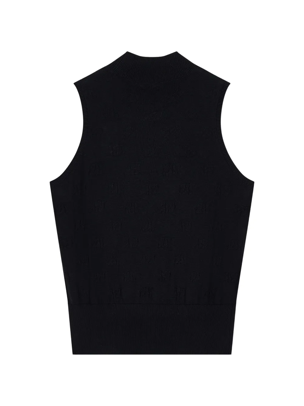 Armani Exchange Mouwloze top met monogram-print Zwart