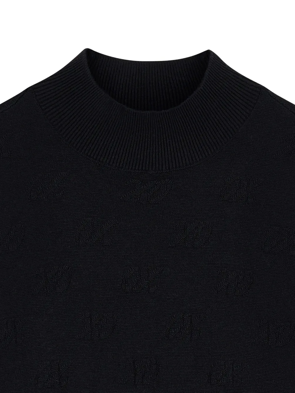 Armani Exchange Mouwloze top met monogram-print Zwart